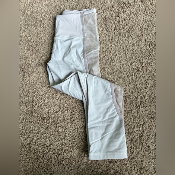 lululemon athletica Pants - Lululemon Athletica White and Pink Leggings